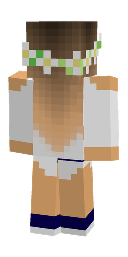 Brown skin: body, back render