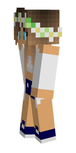 Brown skin: body, left side render