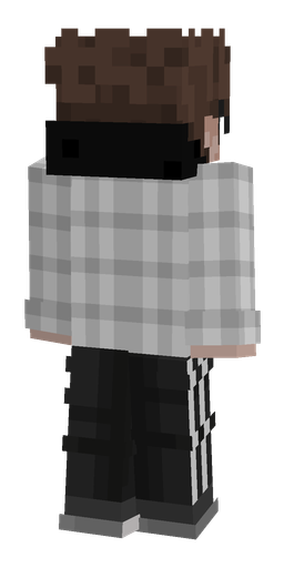 Black skin: body, back render