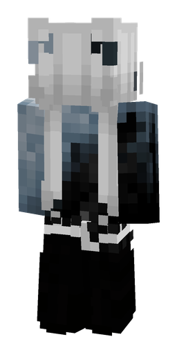 Black skin: body, back render