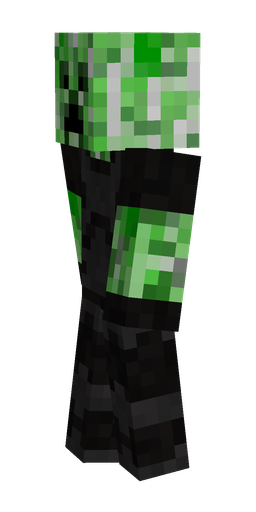 Black skin: body, left side render