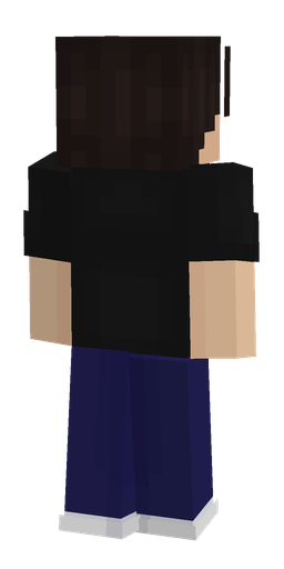 Black skin: body, back render