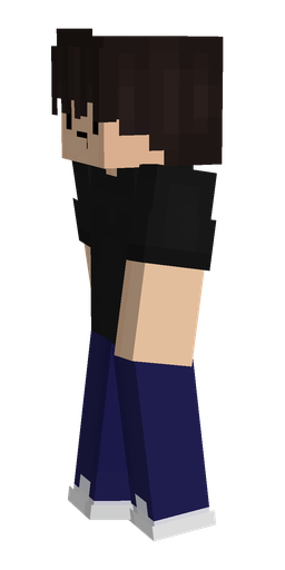 Black skin: body, left side render