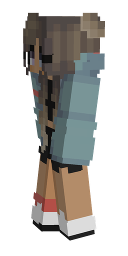 Blue skin: body, left side render