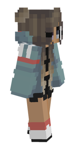 Blue skin: body, right side render