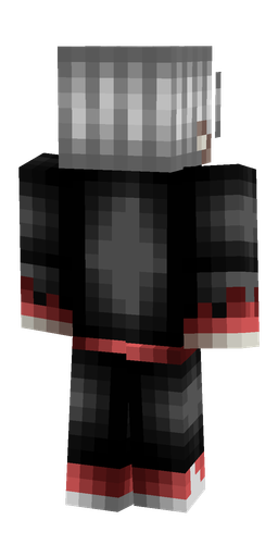 Black skin: body, back render