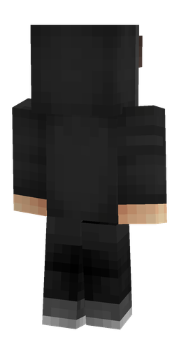 Black skin: body, back render