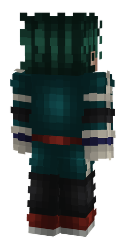 Black skin: body, back render
