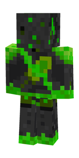 Black skin: body, back render