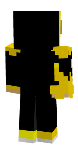 Black skin: body, back render