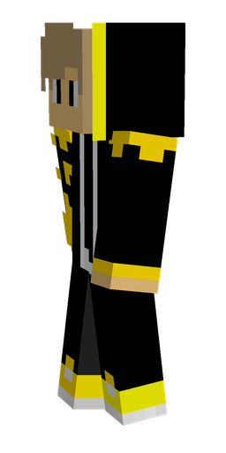 Black skin: body, left side render