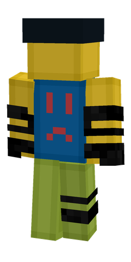 Black skin: body, back render