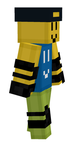 Black skin: body, right side render