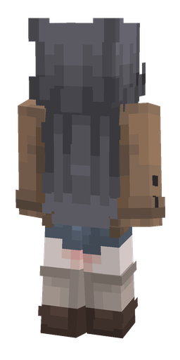 Brown skin: body, back render