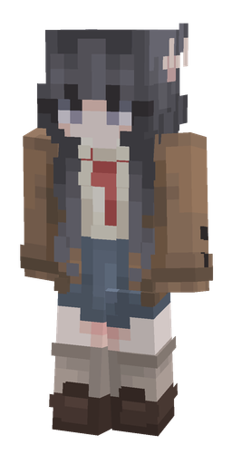 Brown skin: body, front render