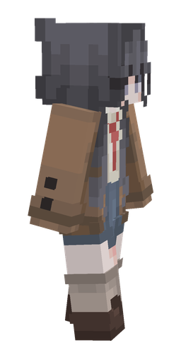 Brown skin: body, right side render