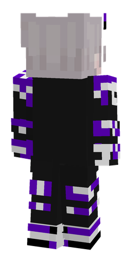Black skin: body, back render