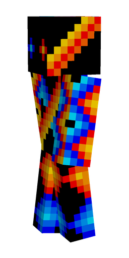 Black skin: body, left side render