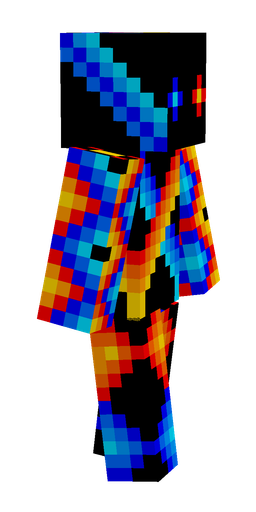 Black skin: body, right side render