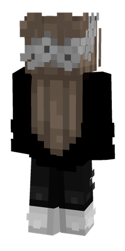 Black skin: body, back render