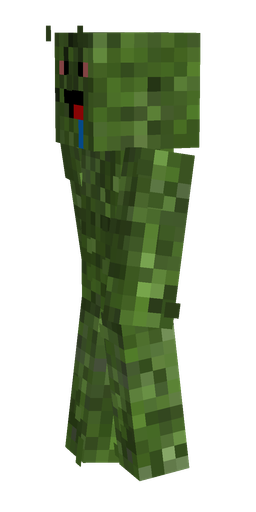 Green skin: body, left side render