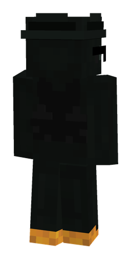 Black skin: body, back render