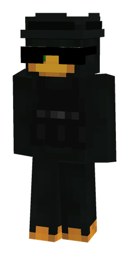 Black skin: body, front render