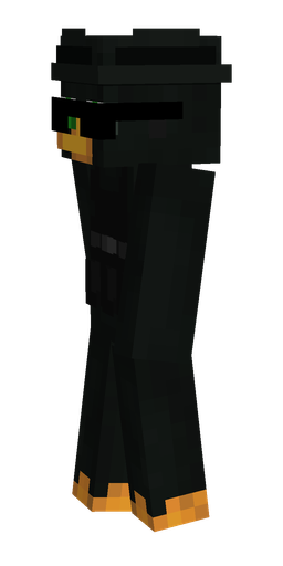 Black skin: body, left side render