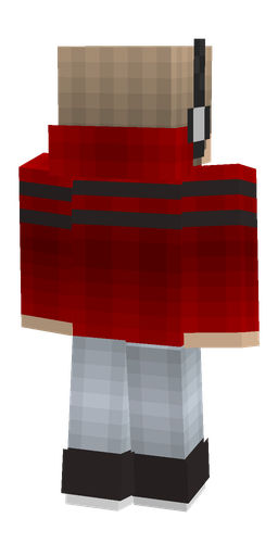Black skin: body, back render