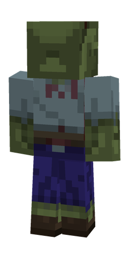 Blue skin: body, back render