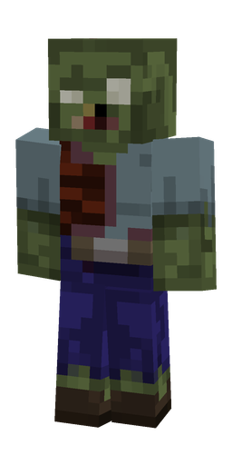 Blue skin: body, front render