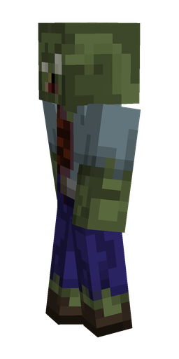 Blue skin: body, left side render