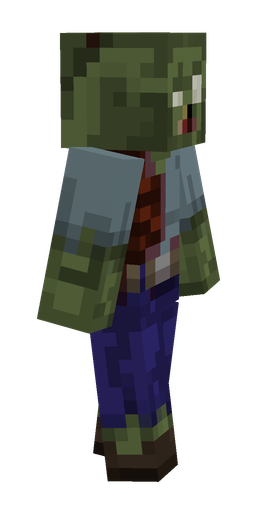 Blue skin: body, right side render