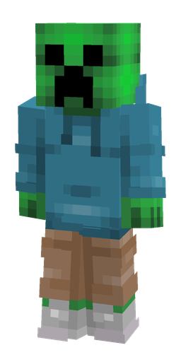 Blue skin: body, front render