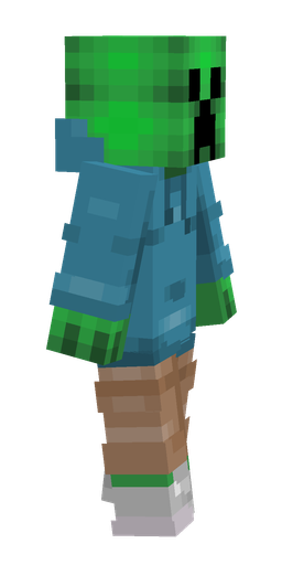 Blue skin: body, right side render