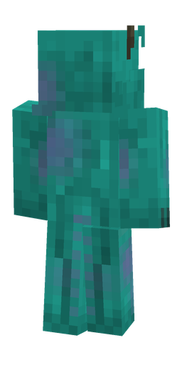 Blue skin: body, back render