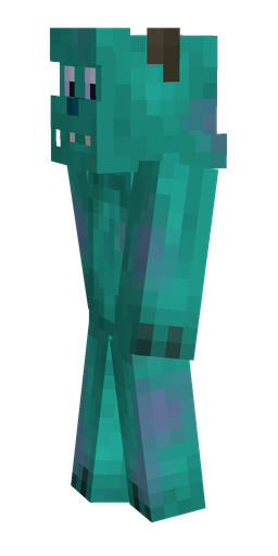 Blue skin: body, left side render