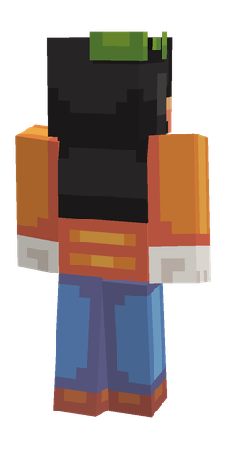 Black skin: body, back render