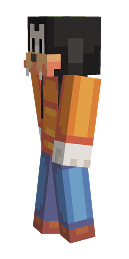 Black skin: body, left side render