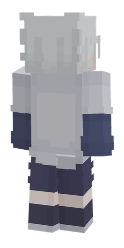 Blue skin: body, back render