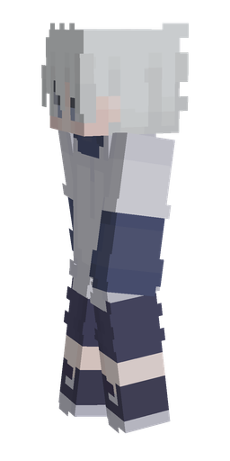 Blue skin: body, left side render