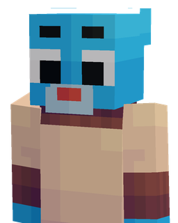Blue skin: bust render