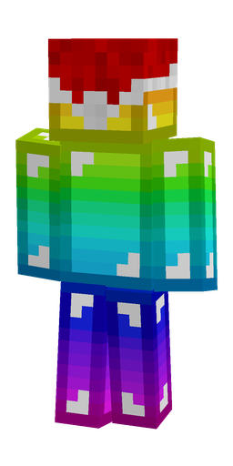 Blue skin: body, back render