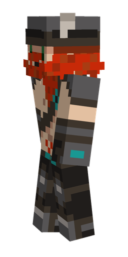 Black skin: body, left side render