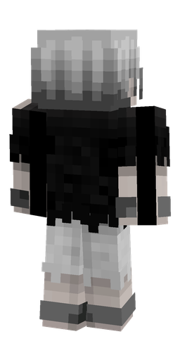 Black skin: body, back render