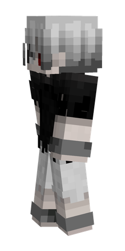 Black skin: body, left side render