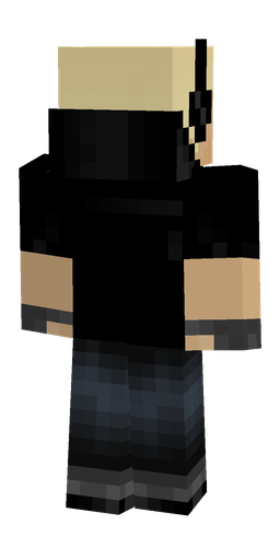 Black skin: body, back render