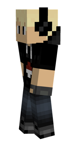 Black skin: body, left side render