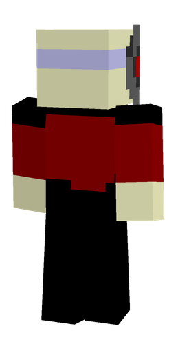Black skin: body, back render