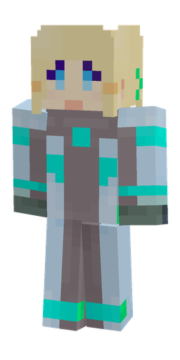 Blue skin: body, front render